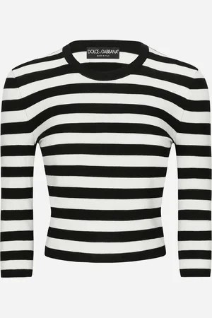 Dolce & Gabbana Maglia A Intarsio Righe In Lana - Donna Maglioni E Cardigan 42