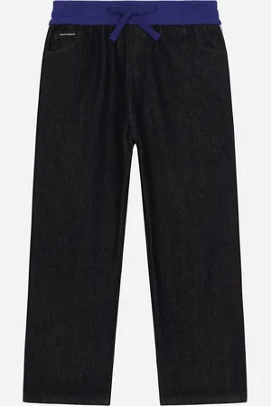 Dolce & Gabbana Pantaloni 5 Tasche In Denim Con Banda Logata - Uomo Pantaloni E Shorts Multicolore 2 Years