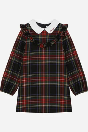 Dolce & Gabbana Abito In Misto Lana Tartan - Donna Abiti Multicolore 2 Years