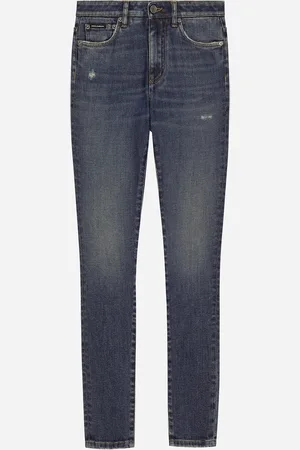 Dolce & Gabbana Jeans Skinny Audrey In Denim Di Cotone - Donna Denim Multicolore 36