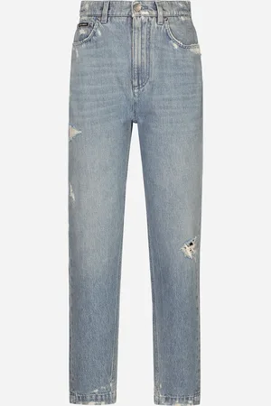 Dolce & Gabbana Jeans Amber In Denim Di Cotone - Donna Denim Multicolore Cotone 36