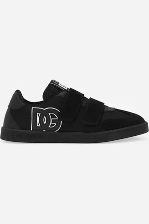 Dolce & Gabbana Sneaker Bassa Dg Original In Pelle Di Vitello Con Logo Dg - Uomo Scarpe (24-38) Nero 27