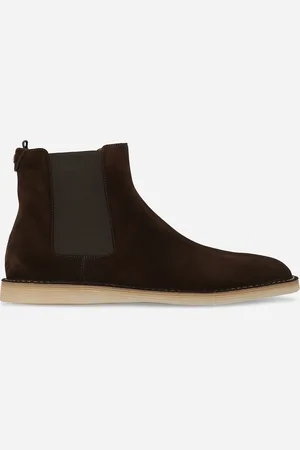 Dolce & Gabbana Stivaletto In Suede - Uomo Stivali 40