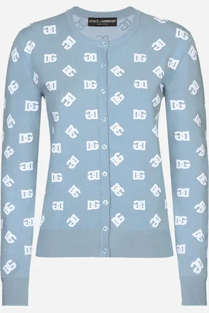 Dolce & Gabbana Cardigan In Viscosa Con Logo Dg Jacquard - Donna Maglioni E Cardigan 38
