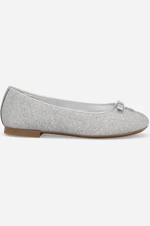 Dolce & Gabbana Ballerina In Tessuto Glitter Con Fiocco E Logo Dg - Donna Scarpe (24-38) Tessuto 27