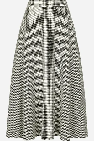 Dolce & Gabbana Gonna Longuette A Ruota In Pied De Poule Di Lana - Donna Gonne Multicolore 36