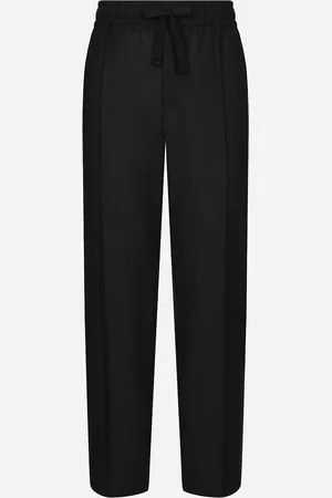 Dolce & Gabbana Pantalone Jogging In Lana - Uomo Pantaloni E Shorts Grigio 48