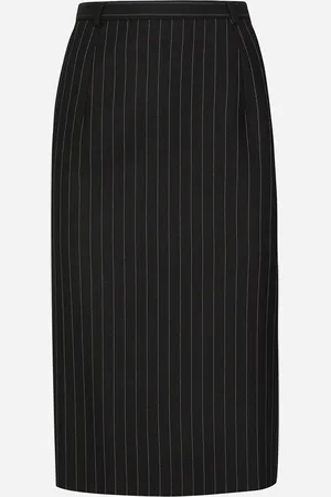 Dolce & Gabbana Gonna Longuette In Gessato Di Lana - Donna Gonne Multicolore 36