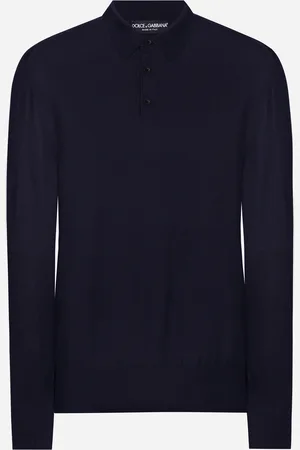Dolce & Gabbana Maglia Polo In Cashmere E Seta - Uomo Maglieria 44