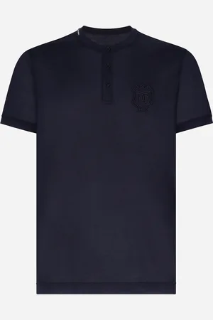 Dolce & Gabbana T-shirt Serafino In Seta - Uomo T-shirts E Polo 44