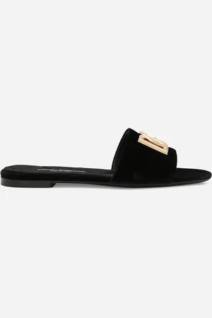 Dolce & Gabbana Slide In Velluto - Donna Slide E Mule 36.5