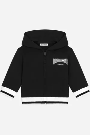 Dolce & Gabbana Felpa Con Cappuccio In Jersey Con Logo - Uomo Topwear 3/6 Months