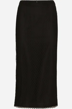 Dolce & Gabbana Gonna Longuette A Tubino In Rete - Donna Gonne 36
