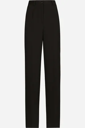Dolce & Gabbana Pantaloni Tuxedo In Gabardina Di Lana - Donna Pantaloni E Shorts Lana 36