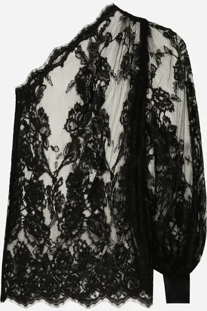 Dolce & Gabbana Blusa Monospalla In Pizzo Chantilly - Donna Camicie E Top 36