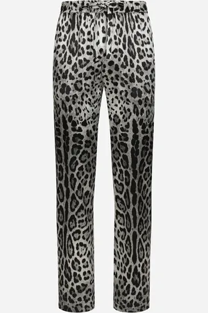 Dolce & Gabbana Pantalone In Raso Leo - Uomo Pantaloni E Shorts 44