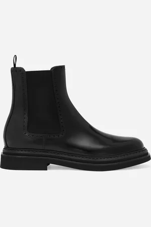 Dolce & Gabbana Stivaletto In Pelle Di Vitello Spazzolata - Uomo Stivali Pelle 39