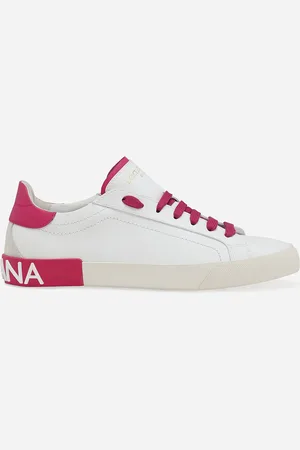 Dolce & Gabbana Sneaker Portofino Vintage In Pelle Di Vitello - Donna Sneaker Rosa Pelle 39