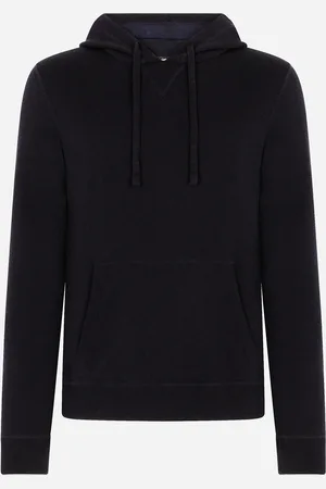 Dolce & Gabbana Hooded Cashmere Pullover - Uomo Maglieria Blu 44