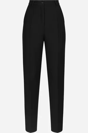 Dolce & Gabbana Pantaloni Tuxedo Sartoriali In Gabardina Di Lana - Donna Pantaloni E Shorts Lana 36