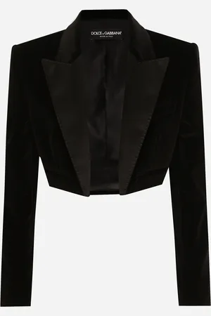 Dolce & Gabbana Spencer Tuxedo In Velluto - Donna Giacche E Blazer 42
