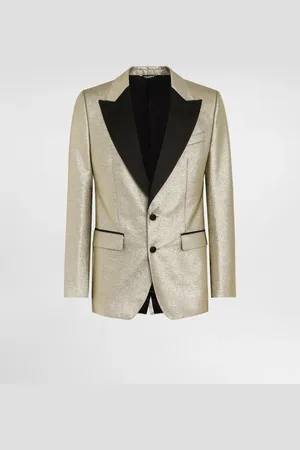 Dolce & Gabbana Giacca Tuxedo Monopetto Jacquard Lamé - Uomo Abiti E Giacche 44