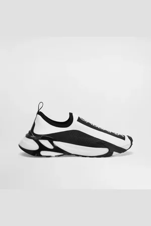 Dolce & Gabbana Sneaker Sorrento In Maglina Stretch Con Logo - Uomo Sneaker Nero Tessuto 44