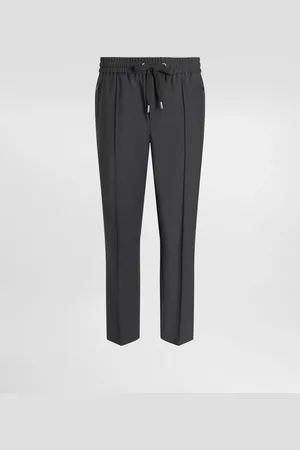 Dolce & Gabbana Pantalone Jogging In Lana - Uomo Pantaloni E Shorts Grigio 44