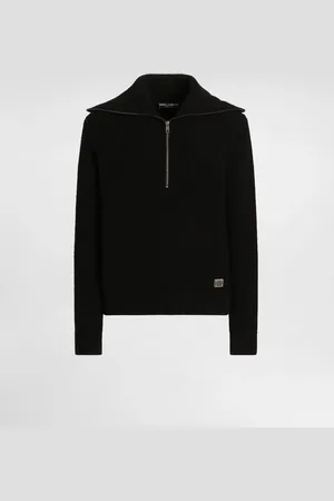 Dolce & Gabbana Cardigan In Lana Con Placca - Uomo Maglieria 52