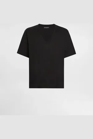 Dolce & Gabbana T-shirt In Cotone Scollo A V - Uomo T-shirts E Polo Cotone 48