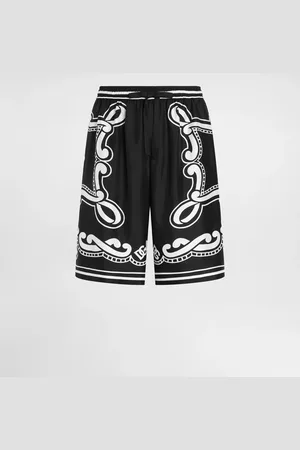 Dolce & Gabbana Bermuda In Seta Bandana - Uomo Pantaloni E Shorts 48