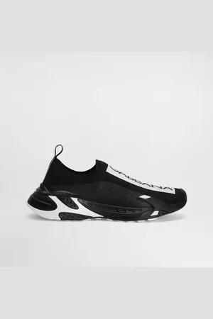 Dolce & Gabbana Sneaker Sorrento In Maglina Stretch Con Logo - Uomo Sneaker Nero Tessuto 44