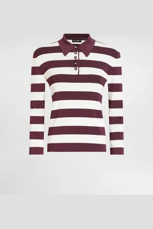 Dolce & Gabbana Maglia Polo A Righe In Viscosa - Donna Maglioni E Cardigan 40