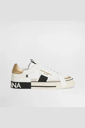 Dolce & Gabbana Sneaker Custom 2.zero In Pelle Di Vitello Con Dettagli A Contrasto - Uomo Sneaker Bianco Pelle 44