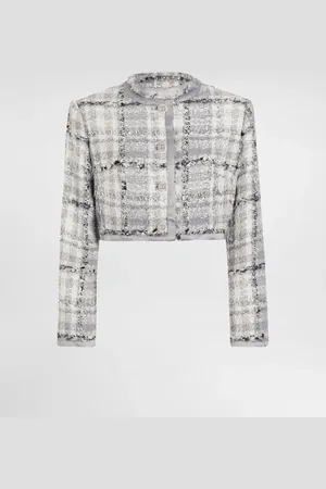 Dolce & Gabbana Giacca Corta In Tweed Rachel Lurex A Quadri - Donna Giacche E Blazer Multicolore 38