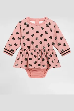 Dolce & Gabbana Abito In Felpa Con Logo Dg - Donna Abiti 24/30 Months