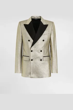 Dolce & Gabbana Giacca Tuxedo Doppiopetto Jacquard Lamé - Uomo Abiti E Giacche 44