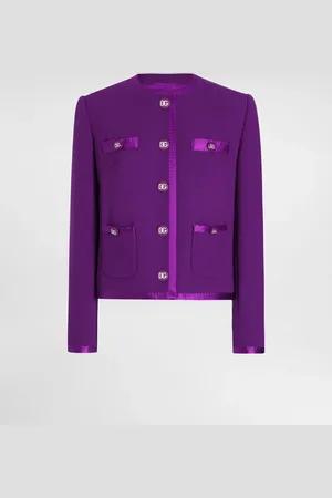 Dolce & Gabbana Giacca Corta Monopetto In Crêpe Di Lana - Donna Giacche E Blazer 38