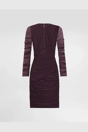 Dolce & Gabbana Abito Corto In Tulle Leggero Drappeggiato - Donna Abiti 38