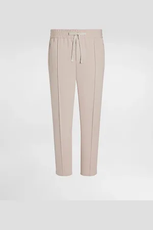 Dolce & Gabbana Pantalone Jogging In Cotone - Uomo Pantaloni E Shorts Beige 48