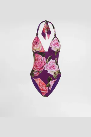Dolce & Gabbana Costume Intero Con Scollo V Rose - Donna Beachwear 1