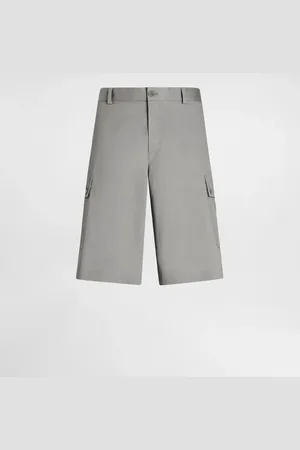 Dolce & Gabbana Bermuda Cargo In Cotone - Uomo Pantaloni E Shorts Grigio 48