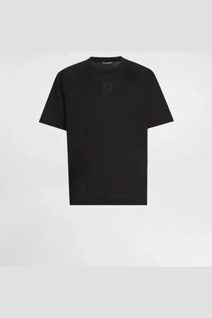 Dolce & Gabbana T-shirt In Cotone Con Logo Ricamato - Uomo T-shirts E Polo 44