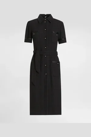Dolce & Gabbana Abito Longuette Chemisier In Tweed Rachel - Donna Abiti 36
