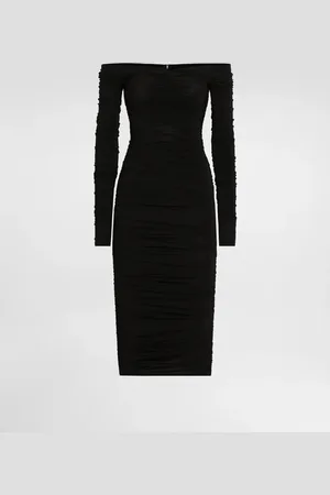 Dolce & Gabbana Abito Longuette Drappeggiato In Organzino - Donna Abiti 36