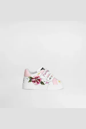 Dolce & Gabbana Sneakers Portofino Light In Pelle Di Vitello Stampata - Donna Scarpe Primi Passi (19-26) Rosa 19