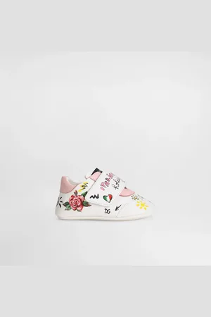 Dolce & Gabbana Sneaker In Pelle Di Agnello Stampata - Donna Scarpe Neonata (16-20) Rosa 16