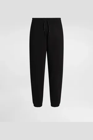 Dolce & Gabbana Pantalone Jogging In Jersey Stretch Con Ricamo - Uomo Pantaloni E Shorts 48