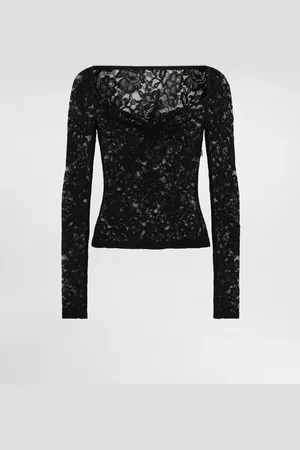 Dolce & Gabbana Top Con Scollo A Cuore In Pizzo Floreale - Donna Camicie E Top 36