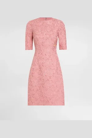 Dolce & Gabbana Abito Midi A Clessidra In Jacquard Floreale - Donna Abiti 36